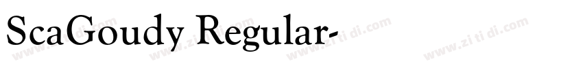 ScaGoudy Regular字体转换